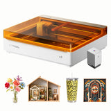 xTool M2 20W Color Craft Laser Engraver, with Full-Color CMYK Inkjet Printer, Built-in Dual Cameras, Class 1 Enclosed Safe Laser Engraving Machine for Wood, Leather, Felt, Fabric, Paper, DIY Crafts