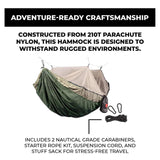 Grand Trunk Skeeter Beeter Pro Mosquito Hammock: Portable Bug Prevention Hammock with Carabiners and Hanging Kit - Perfect for Outdoor Adventures, Backpacking, and Camping Trips