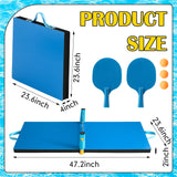 WinnerWhy 2026 Upgrade Heavy Duty Pool Table Tennis Floating Set Foldable Portable High Elasticity Table Tennis Floating Double Layer for Pool Game