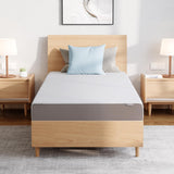 Amazon Basics Medium Firm Memory Foam Mattress, Breathable, 8 Inch, Full, White/Grey