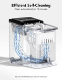 Smart Ice Maker Machine Countertop with Self Cleaning, Voice Remote, 26lbs in 24Hrs, 9 Ice Cubes in 6 Minutes 3 Sizes GoveeLife