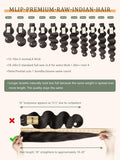 MLIP Body Wave Bundles Human Hair, 100% Raw Indian Hair, Full & Thick