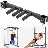 Lifeswell Dip Bar Attachment for 2" x 2" Power Rack, Non-Slip Wide & Narrow Grip Handles, 500 lbs Capacity, Squat Rack Attachment for Dips, Inverted Rows, Push-Ups Lifeswell