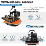 5 in 1 Heat Press Machine, 12x15 inch Swing Away Heat Press for Sublimation