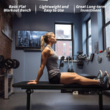 Houbos Flat Bench, Flat Weight Workout Exercise Bench Easy,Assembly,Foldaway Bench for Adjustable Dumbbells or an Adjustable Dumbbell Set,Strength Training Bench Press Houbos