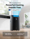 DREO Portable Air Conditioners, 12,000 BTU AC Unit for Bedroom with Drainage-free Cooling, 46dB Quiet, APP/Voice/Remote, 24h Timer with Fan & Dehumidifier, Smart Standing AC for Room Indoors, AC515S