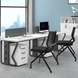 Conference Room Chairs, Waiting Room Chairs with Wheels & Lumbar Support