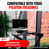 TFD StepTray, Walking Desk Attachment Compatible with Peloton Tread Plus Only, Made in USA, Premium Acrylic Holder, Clear