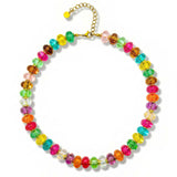 AGHTLZX Colorful Beaded Necklace for Women