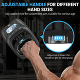 TIPRE 396lbs/180kg Grip Strength Tester, Hand grip Dynamometer, Digital Grip Strength Tester with LCD Display, Adjustable Hand Grip Training Gauge, Hand Exercisers for Sports Home School Use - Black