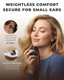 Essonio Open Ear Earbuds, Bluetooth Clip-On Headphones with AI ENC Clear Calls All-Day Comfort, Secure Stable Fit Wireless Earbuds, Situational Awareness for Running, Small Ears, Work, Pocket-Sized