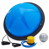 Elementool 23In Half Balance Ball with Non-Slip Base, 1600Lb Capacity Stability Trainer for Core Workouts, Includes Resistance Bands, Pump, and Bonus Ball, for Home Gym Strength