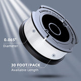 10 Pack Weed Eater String Compatible with Black+Decker, AF-100 0.065" Weed Wacker String Refill 240ft Automatic Feed String Trimmer Replacement Spool Line for Black&Decker(8 Spool+2 Cap+2 Spring)