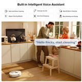 roborock S8 MaxV Ultra with Refill & Drainage System Robot Vacuum and Mop, Check Installation Space First, FlexiArm Design, Auto Mop Wash&Dry 10000Pa Suction, Obstacle Avoidance, 20mm Auto Mop Lifting