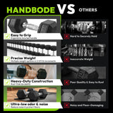 HANDBODE Adjustable Weight Bench for Full Body Workout, 1300 lb Weight Capacity Bench Press Bench of Home Gym Strength Training, Incline Upright Flat Utility Workout Bench with 30 lb Dumbbells