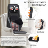 Snailax Shiatsu Back Massager with Heat -Deep Kneading Massage Chair Pad with Adjustable Intensity, Shiatsu Chair Massager to Relax Full Body Muscle，Gift for Mother