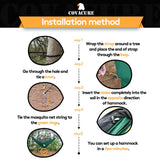 Camping Hammock - Lightweight Double Hammock, Hold Up to 772lbs, Portable Hammocks（Dark Green） covacure