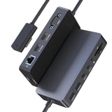 Surface Docking Station, Triple Display Dual 4K HDMI & VGA, 12-in-1 Surface Pro Dock for Microsoft Surface Pro