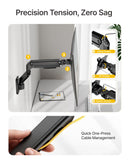 monTEK Single Monitor Wall Mount, Wobble-Free Spring, 17–32" Full Motion