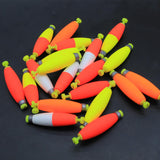 Fishing Floats Fishing Bobbers EVA Foam Floats Cigar Fishing Bobbers Weighted Snap-on Floats Bass Trout Crappie Sea Boat Fishing Proximitck