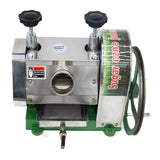 Commercial Sugar Cane Ginger Press Juicer with 3 Rollers and 2 knives, Manual Suger Cane Squeezing Juicer, Stainless Steel Filter Disc and Mesh, High Juice Yield BEILOCKERY