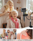 LILANZo 2-in-1 Gooseneck Phone Holder for Bed & Blow Dryer Stand – 360° Flexible Long Arm, Cell Phone Stand for Desk/iPhone/Kindle, Overhead Mount for Desk, for Seniors, Mom, Creator