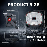 Junbpaw Stadium Lights Outdoor LED 160LM/W, 48000 Lumen Stadium Flood Light 5000K 300W Commercial Arena Field Lighting Security IP67 Waterproof Exterior Floodlight for Yard, Sport, and Court