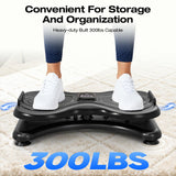 Silent Waist Twist Machine, Anti-Slip Twister Exercise Board with Stable Base, Waist Twisting Disc for Safe Ab Workout and Foot Massage, Black