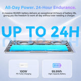GEEKOM GeekBook M16 Laptop, Up to 24H, 55W Sustained Power Ultra 9 Notebook