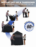 KingCamp Instant Shower Tent, Portable Superior Stable Privacy Shelter, Large Room Outdoor Toilet Tent with Floor for Beach, Camping & Hiking, Setup in Under 60s