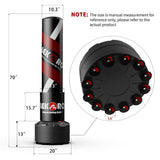 LEKÄRO Punching Bag 70" with Boxing Gloves, Heavy Boxing Bag with Stand for Adult Teens, Kickboxing Bag for MMA Muay Thai Fitness (Black red)