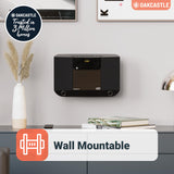 Compact Home Stereo System with Bluetooth, Wall Mountable CD Player for Home, FM Radio, Wireless, Remote Controlled Oakcastle
