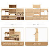 Bucasso Wooden Model Kit Tool Organizer Storage Rack, Paint Rack Organizer with MDF Material, Brush/Screwdriver Storage, Craft Supplies Storage, Suitable for Tamiya Gundam Model Tools, GK10