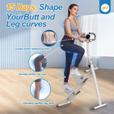 Stair Stepper for Home Gym, Foldable Vertical Climber Workout Machine, Full Body Cardio Machine with Adjustable Handles, LCD Monitor (White)
