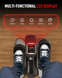 HARISON Under Desk Elliptical Machine with Multi-Functional LCD Display, Ellipse Leg Exerciser for Seniors with 12-Level Adjustable Speed and Resistance Bands