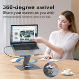 Laptop Docking Station Stand 11-IN-1 Triple Display HDMI DP 4K60Hz Gigabit Ethernet USB3.1 PD100W SD/TF Card Reader Audio