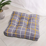 HXAZGSJY Chair Cushions for Dining Chairs Bohemian Soft Patio Chair Pads Indoor Office Home Kitchen Square Dining Chair Cushion Pillow CAI Grid 20"x20"x4"