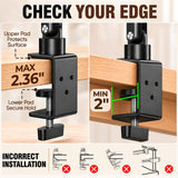 Urmust Tablet Stand for Desk, Adjustable iPad Holder for Bed, 4.7"-15.6"