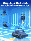 (2026 Upgrade) Cordless Robotic Pool Cleaner, Pool Vacuum for Inground Pools, Wall and Waterline Cleaning, Powerful Suction and Replaceable Battery, 180 min Battery Life for Pool Up to 2150 Sq.ft