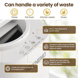 HEYNEMO 4L Electric Composter for Kitchen, Smart Compost Bin Outdoor/Indoor, Odorless Auto-Cleaning Countertop Composter Kitchen Bin, 3 Modes Food Waste Compost Machine with Safety Lock