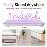Ovutek Bathroom Scale for Body Weight, Highly Accurate Digital Weighing Machine for People, Upgraded Batteries Included, Compact Size, LED Display, High Standards Sturdy Tempered Glass, 400lb (Purple)