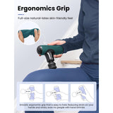 BOB AND BRAD Q2 Mini Massage Gun, Pocket-Sized Deep Tissue Massager Gun, Portable Percussion Muscle Massager Gun, Ultra Small & Quiet Muscle Massage Gun with Carry Case -Green