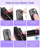 Steam Straighteners for Hair, Professional Salon Titanium Vapor Straightening Irons, High-end Salon Water Light Steam Flat Iron | 24 Hour Anti-frizz | Make Hair Smooth and Adds Shine