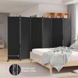 C-Hopetree 6 Panels Room Divider, 6 Ft Tall Indoor Folding Privacy Screen, Portable Partition Separator