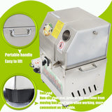 HQHAOTWU Sugar Cane Juicer Electric Sugarcane Juice Machine Vertical Sugar Cane Ginger Juicer 4 Stainless Steel Rollers Sugarcane Juice Press Extractor with Transformer 24V DC or 110V AC