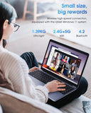 CHUWI HeroBook Pro 14.1'' Laptop, 256GB SSD 8GB RAM, Windows 11 Laptop, 1TB SSD Expand, Intel Celeron N4020(up to 2.8GHz), 2K FHD IPS Display, Ultra Slim, Mini-HDMI, 5G WiFi, USB3.0, Webcam,TF Card CHUWI