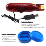 Tipmant Mini RC Submarine Toy Remote Control Boat Electric Dive for Fish Tank Water Tube Kids Gift Yellow