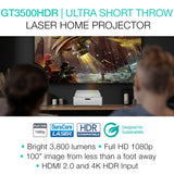 Optoma GT3500HDR 1080p Full HD Home Laser Projector