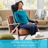 Homedics Serenity Shiatsu Massage Cushion with Sound & Meditation|5 Massage Styles for Pain Relief, Targets Neck & Shoulders, Plus Soothing Heat | App Enabled