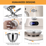 8.4QT Commercial Stand Mixer 800W with NSF Certified and Aluminum die casting ZACME